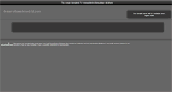Desktop Screenshot of desarrollowebmadrid.com