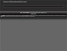 Tablet Screenshot of desarrollowebmadrid.com